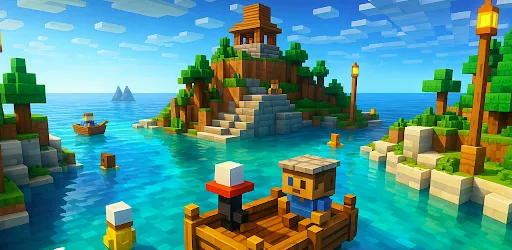 Скриншот 1 — Block Land 3D: Craft & Build