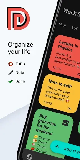 Скриншот 1 — Daily - organize your life!