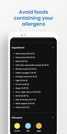 Скриншот 6 — Food Lookup: Ingredient Scan