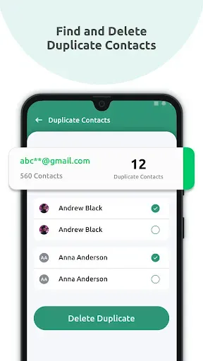 Скриншот 3 — Contact Backup & Cleaner