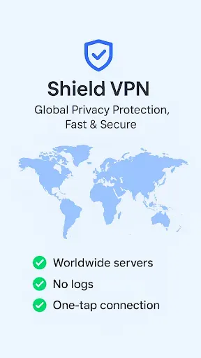 Скриншот 1 — Shield VPN - Безопасность