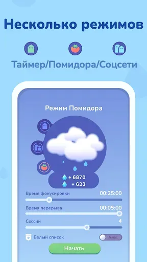 Скриншот 3 — Focus Plant - томато таймер