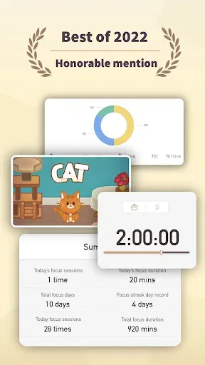 Скриншот 1 — Striving: Pomodoro study timer