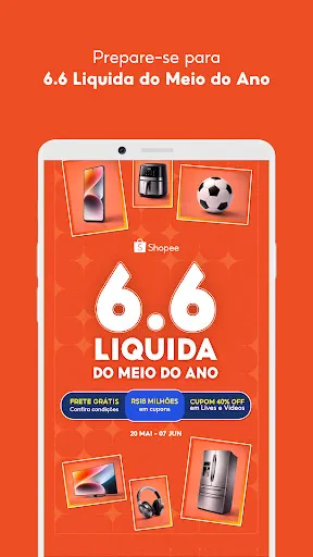 Скриншот 2 — Shopee 6.6 Liquida Meio do Ano
