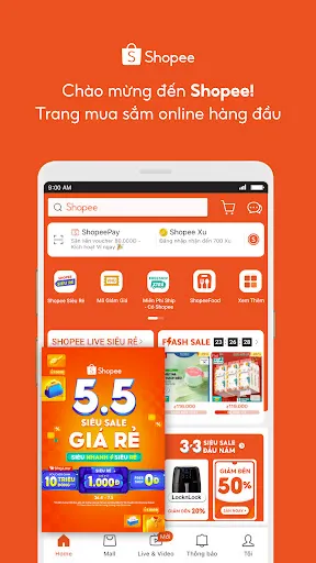 Скриншот 1 — Shopee 5.5 Giá Siêu Ưu Đãi