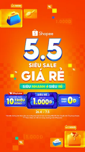Скриншот 2 — Shopee 5.5 Giá Siêu Ưu Đãi