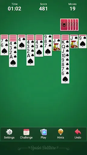 Скриншот 2 — Spider Solitaire