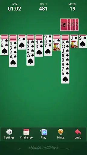 Скриншот 8 — Spider Solitaire