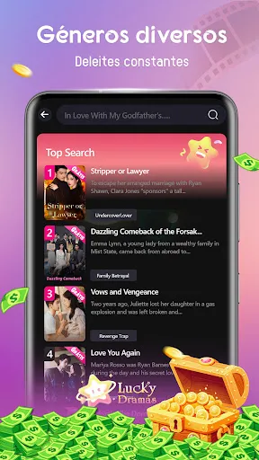 Скриншот 3 — Lucky Dramas – Dramas & Ganhos
