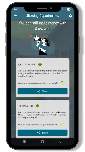 Скриншот 2 — Showami Showing Agent Services