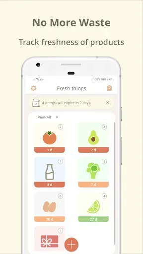 Скриншот 2 — Expiry date tracker