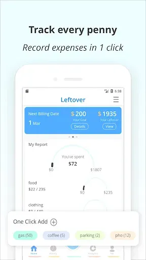 Скриншот 1 — Budgeting & Bookkeeping