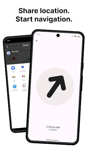 Скриншот 2 — Arrow: Compass GPS Navigation