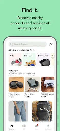 Скриншот 1 — Shpock: Buy & Sell Marketplace