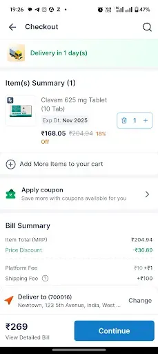 Скриншот 6 — SastaSundar - Online Pharmacy