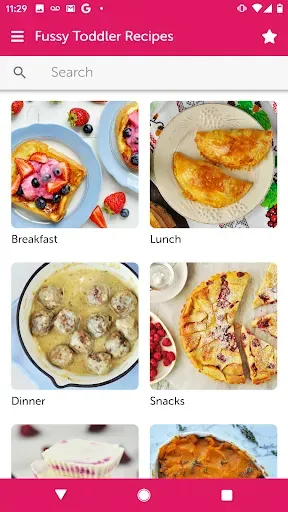 Скриншот 1 — Fussy Toddler Recipes