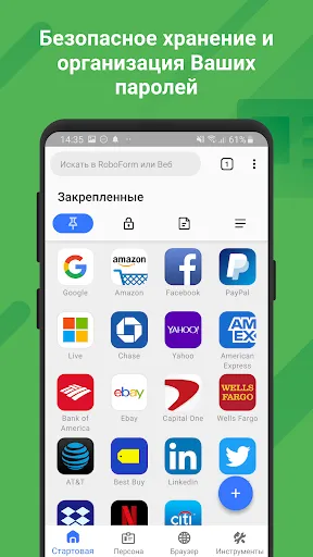 Скриншот 1 — Менеджер Паролей RoboForm