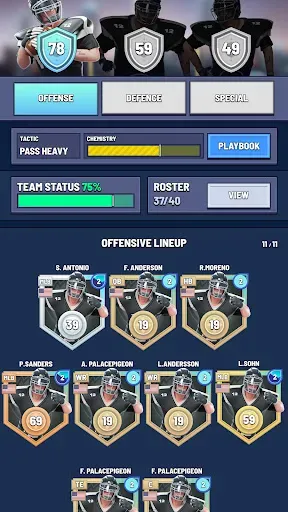 Скриншот 1 — Blitz Football Franchise 2026