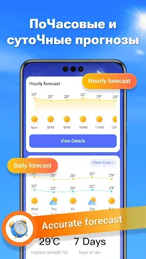 Скриншот 2 — WeatherSight - Прогноз