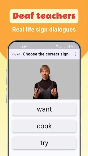 Скриншот 3 — ASL - Sign Language.learn ASL!