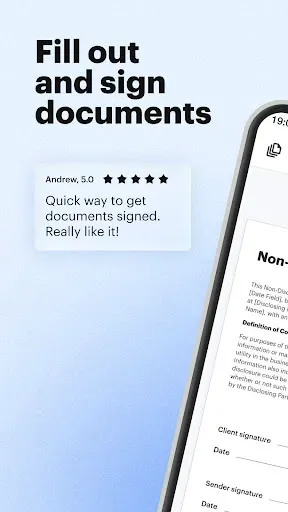 Скриншот 1 — SignNow: Sign & Fill PDF Docs