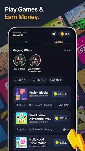 Скриншот 1 — Money Earning App online Sikka