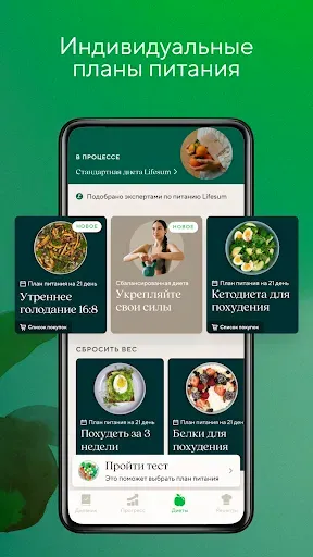 Скриншот 3 — Lifesum: Счётчик калорий с ИИ