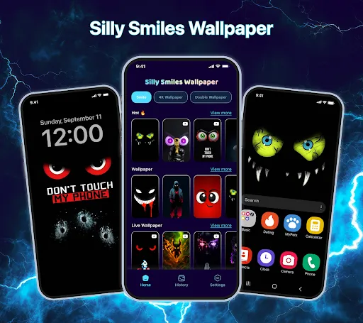Скриншот 1 — Live Wallpaper: Silly Smiles