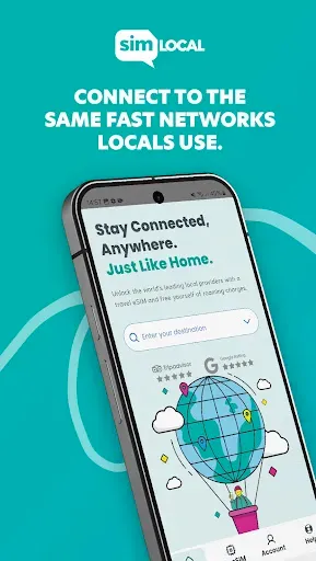 Скриншот 1 — Sim Local: eSIM Travel Data