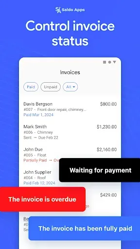 Скриншот 3 — Saldo: Bill & Invoice Maker