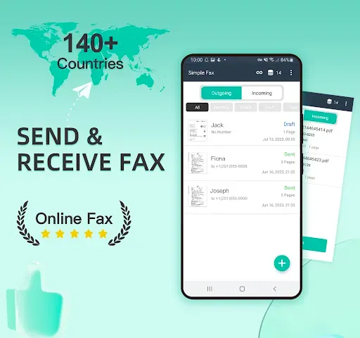 Скриншот 1 — Simple Fax-Send Fax from Phone