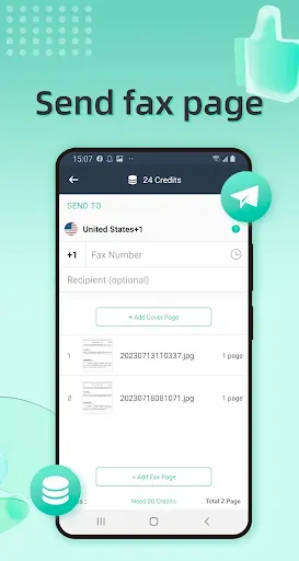 Скриншот 2 — Simple Fax-Send Fax from Phone
