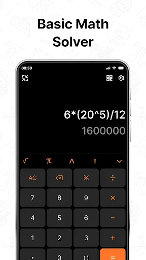 Скриншот 1 — Simple Calculator & Quick Math