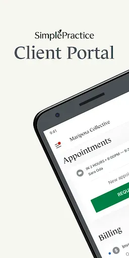 Скриншот 1 — SimplePractice Client Portal