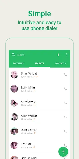 Скриншот 2 — Easy Phone: Dialer & Caller ID