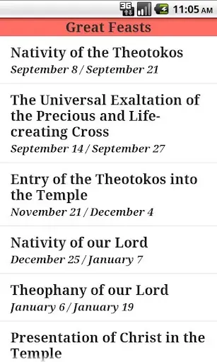 Скриншот 2 — English Orthodox Troparions