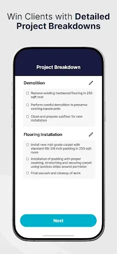 Скриншот 5 — SimplyWise Cost Estimator