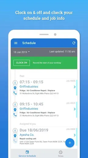 Скриншот 1 — Simpro Mobile