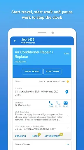 Скриншот 2 — Simpro Mobile