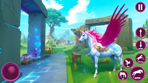 Скриншот 1 — Flying Horse Unicorn Game