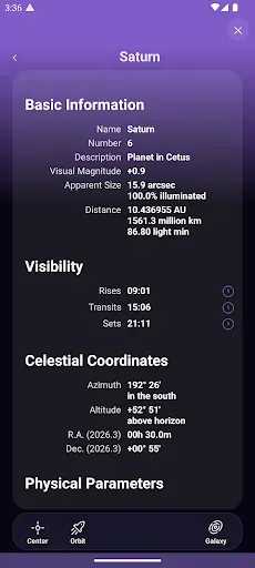 Скриншот 3 — SkySafari Astronomy