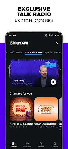 Скриншот 3 — SiriusXM: Music, Sports & News