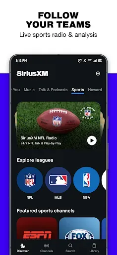 Скриншот 4 — SiriusXM: Music, Sports & News
