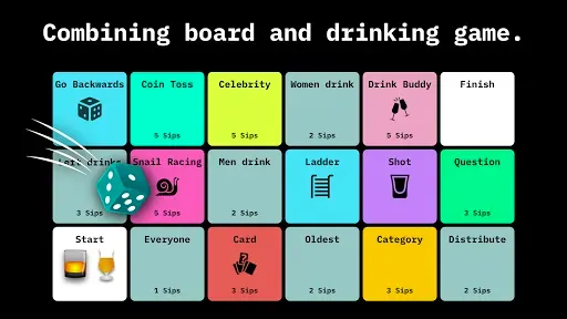 Скриншот 1 — Drynk: Board and Drinking Game