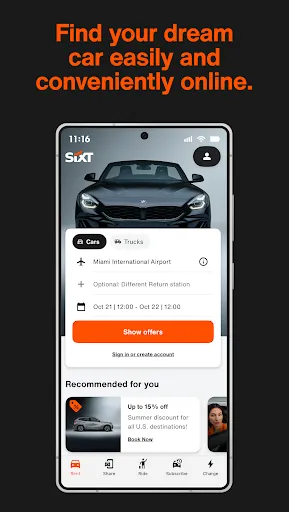 Скриншот 5 — SIXT rent. share. ride. plus.