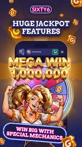 Скриншот 3 — Sixty6 — Social Casino & Slots