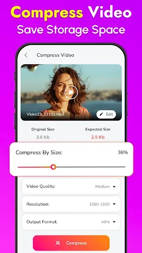 Скриншот 2 — Video Compressor, Resize Video