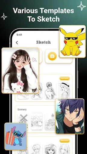 Скриншот 7 — Draw Anime: AR Sketching