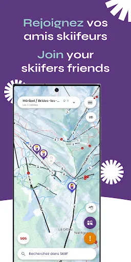 Скриншот 2 — Skiif : Ski & Snowboard GPS