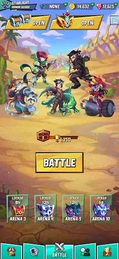 Скриншот 5 — Puzzle Brawl: PVP RPG 3 в ряд